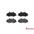 Jeu de 4 plaquettes de frein avant BREMBO P 68 025 - Visuel 1