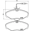 Jeu de 4 plaquettes de frein avant BREMBO P 68 026 - Visuel 2