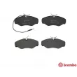 Jeu de 4 plaquettes de frein avant BREMBO P 68 026 - Visuel 1