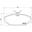 Jeu de 4 plaquettes de frein avant BREMBO P 68 027 - Visuel 2