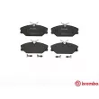 Jeu de 4 plaquettes de frein avant BREMBO P 68 027 - Visuel 1
