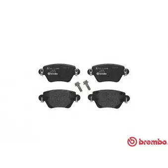 Jeu de 4 plaquettes de frein arrière BREMBO P 68 028