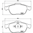 Jeu de 4 plaquettes de frein avant BREMBO P 68 030 - Visuel 2