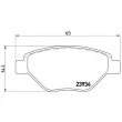 Jeu de 4 plaquettes de frein avant BREMBO P 68 031 - Visuel 2