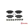 Jeu de 4 plaquettes de frein avant BREMBO P 68 031 - Visuel 1