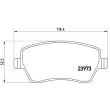 Jeu de 4 plaquettes de frein avant BREMBO P 68 033 - Visuel 2