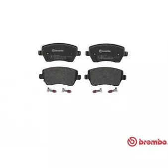 Jeu de 4 plaquettes de frein avant BREMBO P 68 033