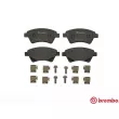 Jeu de 4 plaquettes de frein avant BREMBO P 68 034 - Visuel 1
