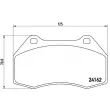 Jeu de 4 plaquettes de frein avant BREMBO P 68 036 - Visuel 2