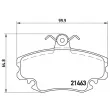 Jeu de 4 plaquettes de frein avant BREMBO P 68 038 - Visuel 2
