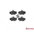 Jeu de 4 plaquettes de frein avant BREMBO P 68 038 - Visuel 1