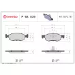 Jeu de 4 plaquettes de frein avant BREMBO P 68 039 - Visuel 2