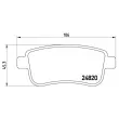 Jeu de 4 plaquettes de frein arrière BREMBO P 68 041 - Visuel 2