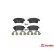 Jeu de 4 plaquettes de frein arrière BREMBO P 68 041 - Visuel 1