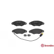 Jeu de 4 plaquettes de frein avant BREMBO P 68 042 - Visuel 1