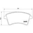 Jeu de 4 plaquettes de frein avant BREMBO P 68 044 - Visuel 2