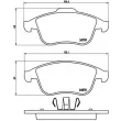 Jeu de 4 plaquettes de frein avant BREMBO P 68 045 - Visuel 2
