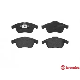 Jeu de 4 plaquettes de frein avant BREMBO
