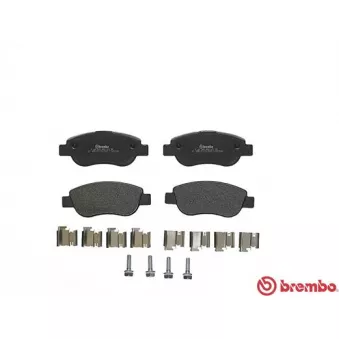 Jeu de 4 plaquettes de frein avant BREMBO P 68 049