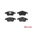 Jeu de 4 plaquettes de frein avant BREMBO P 68 052 - Visuel 1