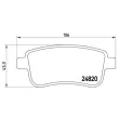 Jeu de 4 plaquettes de frein arrière BREMBO P 68 054 - Visuel 2