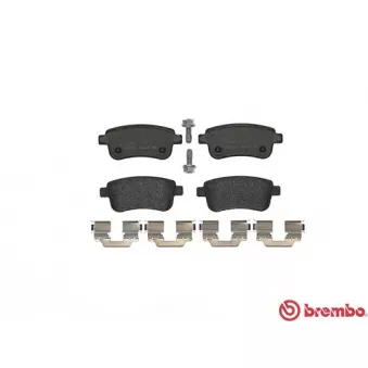 Jeu de 4 plaquettes de frein arrière BREMBO P 68 054