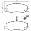 Jeu de 4 plaquettes de frein arrière BREMBO P 68 061 - Visuel 2