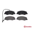 Jeu de 4 plaquettes de frein arrière BREMBO P 68 061 - Visuel 1