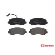 Jeu de 4 plaquettes de frein avant BREMBO P 68 062 - Visuel 1