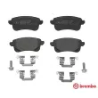 Jeu de 4 plaquettes de frein arrière BREMBO P 68 064 - Visuel 1