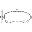 Jeu de 4 plaquettes de frein avant BREMBO P 68 067X - Visuel 2