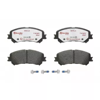 Jeu de 4 plaquettes de frein avant BREMBO P 68 067X