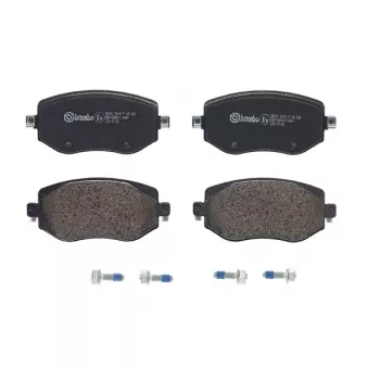 Jeu de 4 plaquettes de frein avant BREMBO P 68 068