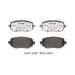Jeu de 4 plaquettes de frein avant BREMBO P 68 068X - Visuel 1