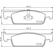 Jeu de 4 plaquettes de frein avant BREMBO P 68 069 - Visuel 2