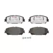 Jeu de 4 plaquettes de frein avant BREMBO P 68 071X - Visuel 1