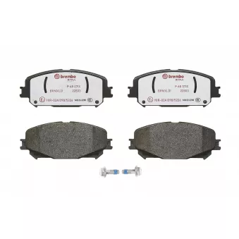 Jeu de 4 plaquettes de frein avant BREMBO P 68 071X
