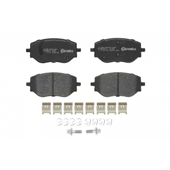 Jeu de 4 plaquettes de frein avant BREMBO P 68 073
