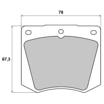 Jeu de 4 plaquettes de frein avant BREMBO P 69 001