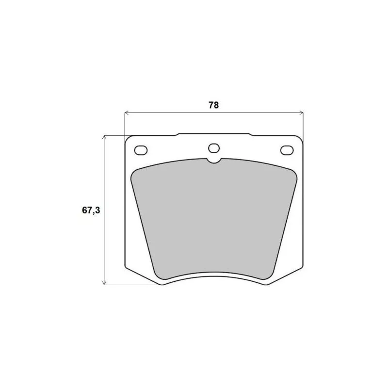 Jeu de 4 plaquettes de frein avant BREMBO P 69 001