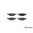 Jeu de 4 plaquettes de frein arrière BREMBO P 71 003 - Visuel 1