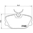 Jeu de 4 plaquettes de frein avant BREMBO P 71 004 - Visuel 2