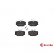 Jeu de 4 plaquettes de frein avant BREMBO P 71 004 - Visuel 1
