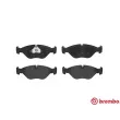 Jeu de 4 plaquettes de frein avant BREMBO P 71 005 - Visuel 1