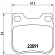Jeu de 4 plaquettes de frein arrière BREMBO P 71 008 - Visuel 2