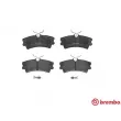 Jeu de 4 plaquettes de frein avant BREMBO P 72 001 - Visuel 1