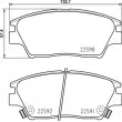 Jeu de 4 plaquettes de frein avant BREMBO P 77 001 - Visuel 2