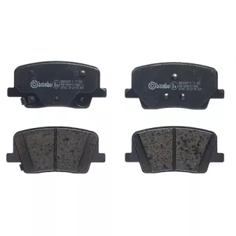 Jeu de 4 plaquettes de frein arrière BREMBO P 77 003
