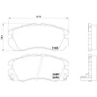 Jeu de 4 plaquettes de frein avant BREMBO P 78 007 - Visuel 2