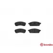 Jeu de 4 plaquettes de frein avant BREMBO P 78 008 - Visuel 1